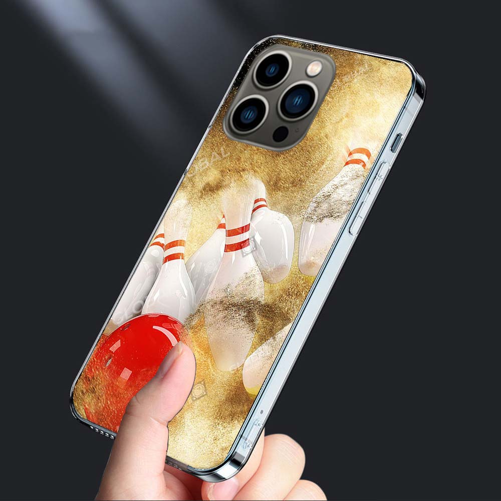 Чехол для телефона с развлечениями в боулинге Для iPhone 16E 15 Pro 14 Plus 17E 16 17 Pro Max Air 11 12 13 Mini Ударопрочный Capa