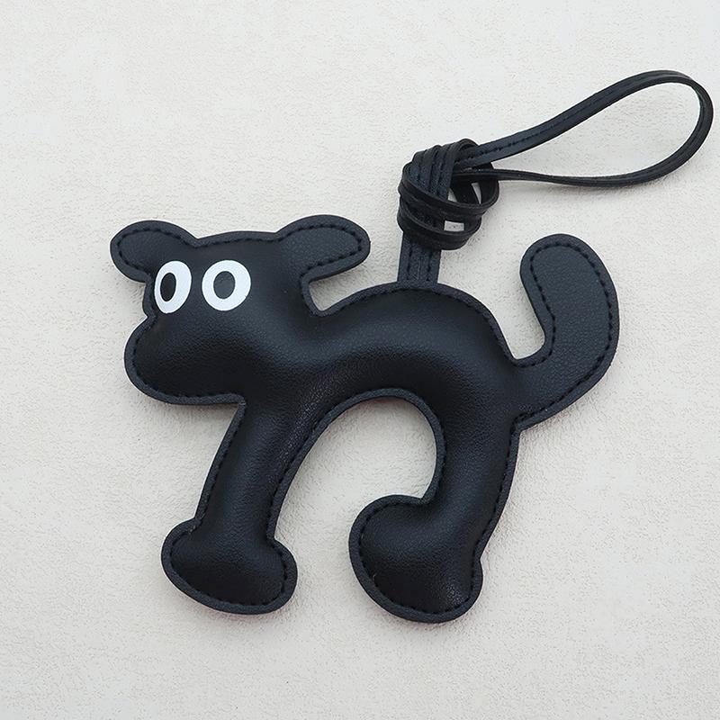 Брелок для ключей в виде собаки таксы из искусственной кожи, брелки для женщин, подвеска на сумку, ювелирное изделие, брелок для ключей, держатель для ключей в подарок