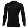 Soccer Wear Inner and Size L Fleece-Lined Shirt, Warm, Stretch, Antibacterial, Odor-Resistant, P2MAB550, Unisex, Black,