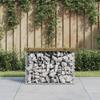 VidaXL Design Gabion Garden Bench 63x31.5x42 Cm Impregnated Pine Wood 834346