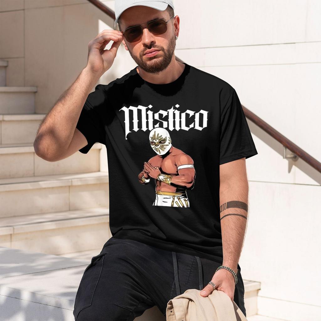 Summer Super Discount Mistico Caristico Lucha Libre Mexican Pro Wrestler Legend Mens Graphic Ts
