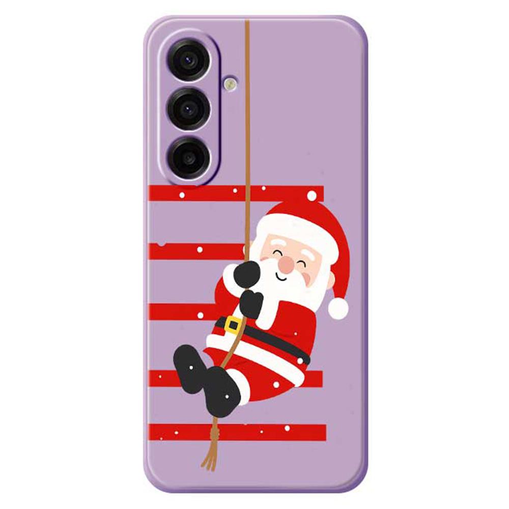 For Samsung Galaxy A17 5G Case Santa Claus Pattern Printing Straight Edge TPU Phone Back Cover