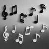 Набор 6 шт. Магнит на холодильник в виде музыкальной ноты, магнитный стикер для фото и сообщений, держатель для заметок, украшение для офиса, дома, кухни, подарок