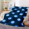 3D Evil Eye Turkey Blue Nazar Eye of Horus Мягкие фланелевые одеяла, плед, удобное одеяло для пикника, кровати, дивана, спальни