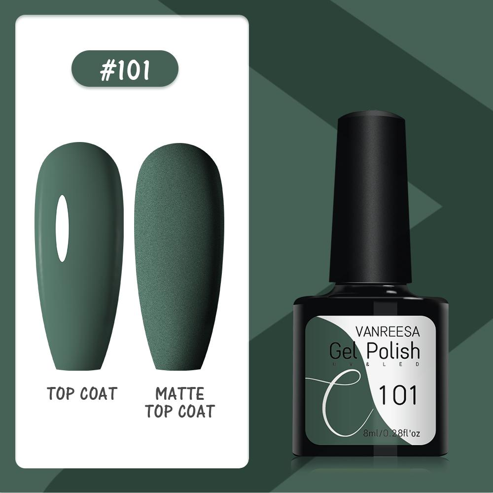 VANREESA Набор гелей для ногтей 111 цветов Гель-лак для ногтей Soak Off Базовое покрытие Верхнее покрытие Маникюр для ногтей УФ-светодиодный полуперманентный лак Стойкий гель для дизайна ногтей