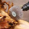 Woodwork Polishing Drill Deburring Grinder Nylon Wheel Brush Abrasive Wire Grinding Flower Head