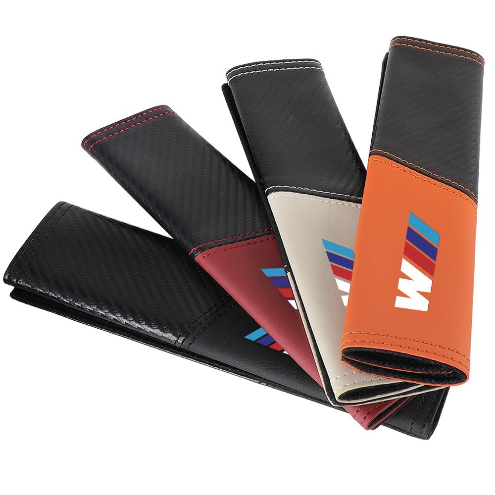 2 шт. Чехлы на ремень безопасности из углеродного волокна, автомобильная накладка на плечо, ремень безопасности для BMW E46 E90 E60 F30 E87 E36 F20 E92 Serie 1, автомобильные аксессуары