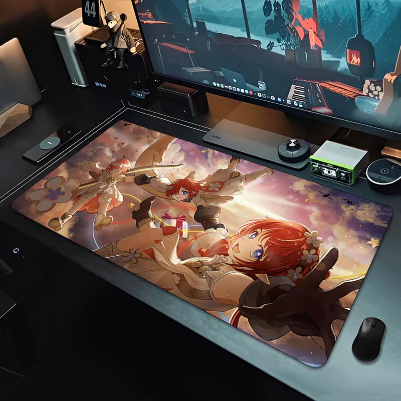 Коврик для мыши Honkai Star Rail Tribios Игровые аксессуары Офисный игровой коврик для клавиатуры и стола Нескользящий коврик для пола большой ковер для ПК Коврик для мыши