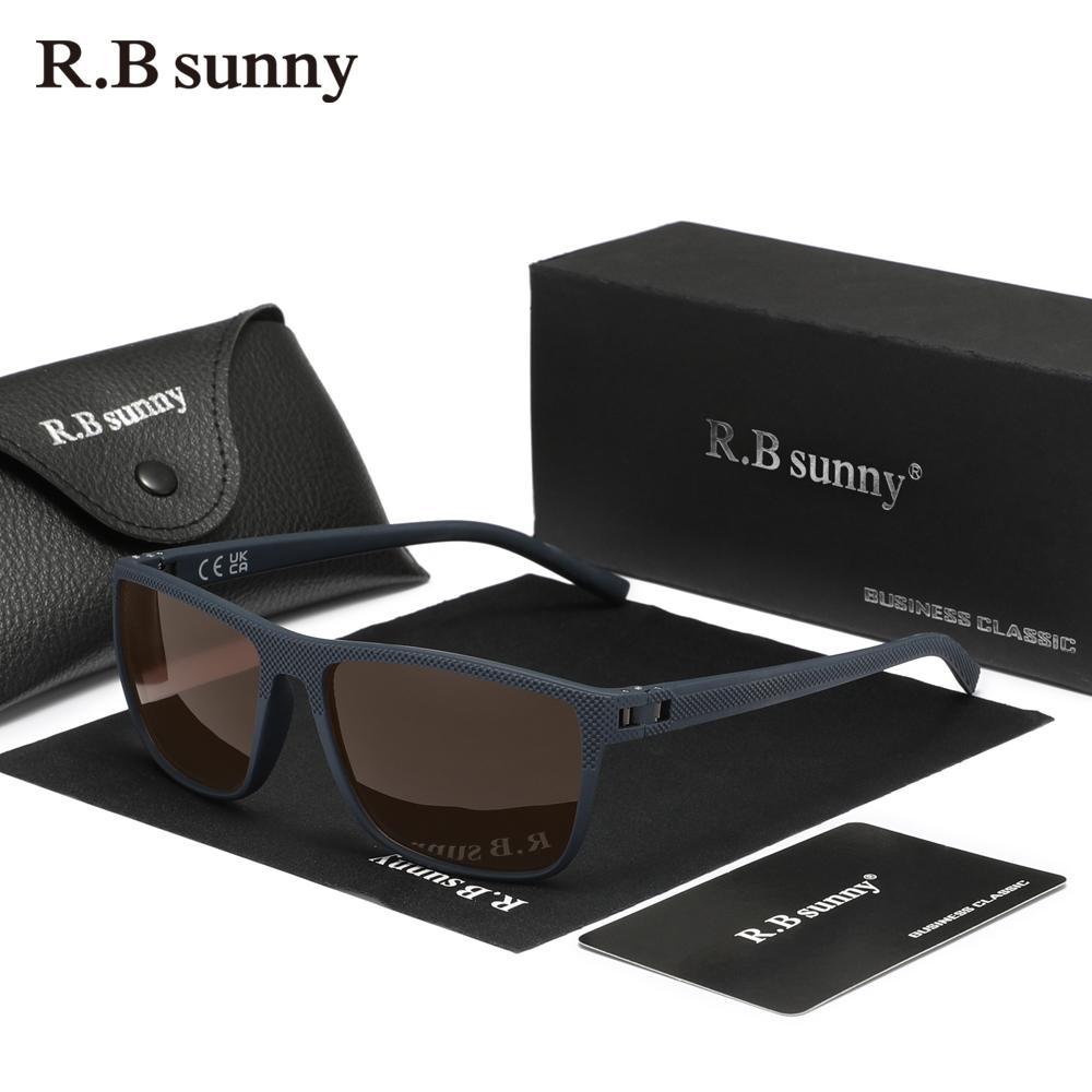 RBsunny Brand Polarized Sunglasses Men New In Women Driving Square Frame Glasses UV400 Party Sports Fashion Ultralight Eyewear