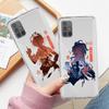 Прозрачный чехол для Samsung Galaxy A52 A12 A51 A32 A21s A71 A32 A22 50 A70 A31 A72 5G чехол для телефона аниме Genshin Impact Coque Capa