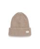 Folded Beanie Knit and Beige One GS-S25WUFKC61, Headwear, Beanie, Cap, Hat, Men's Women's,