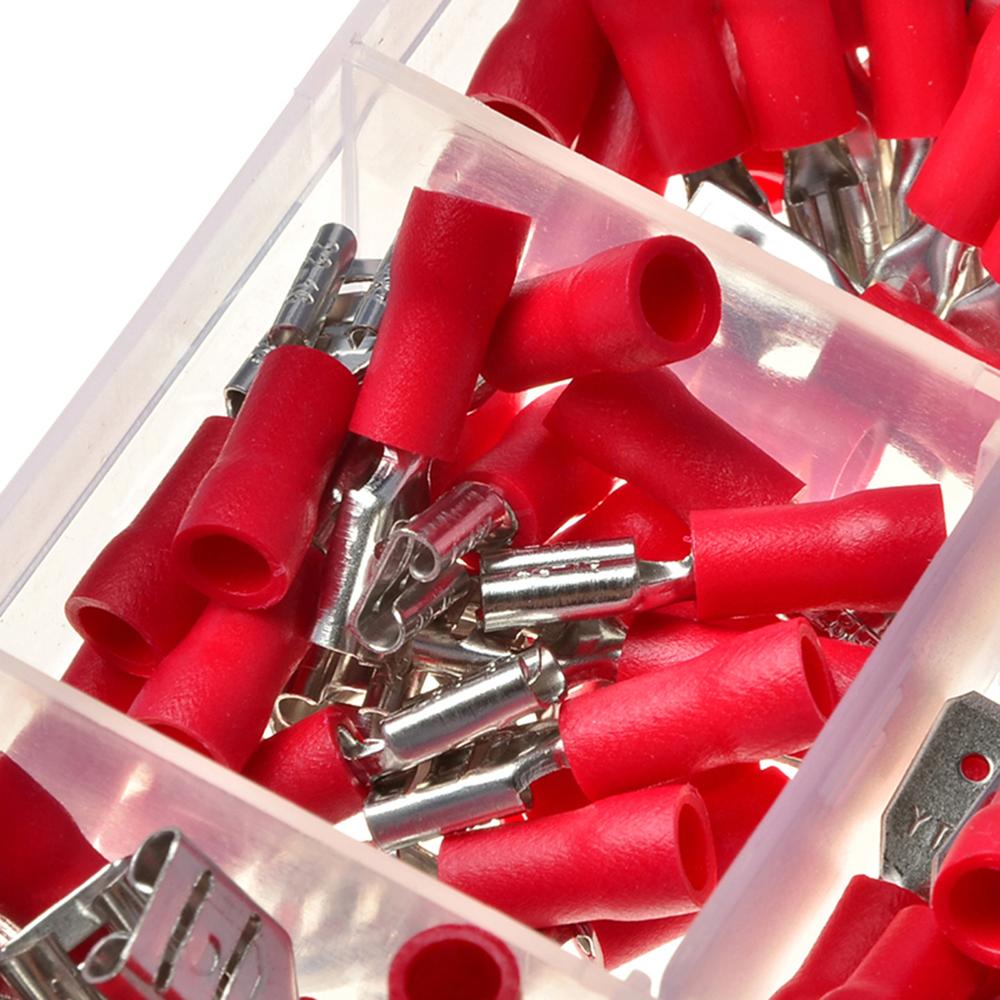 280 шт., различные изолированные электрические разъемы, обжимные клеммы для проводов с портативным ящиком для хранения