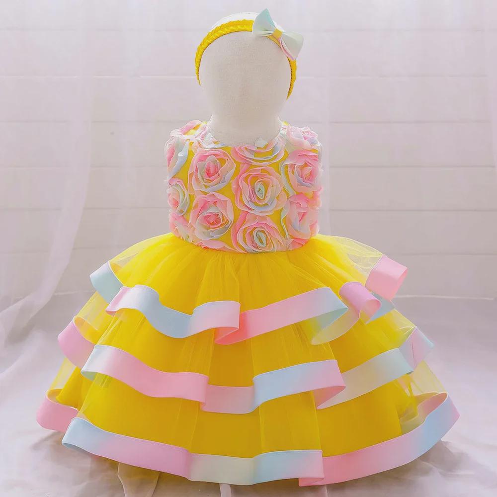 2024 European & American Flower Tutu Dress for Toddlers - Catwalk Style
