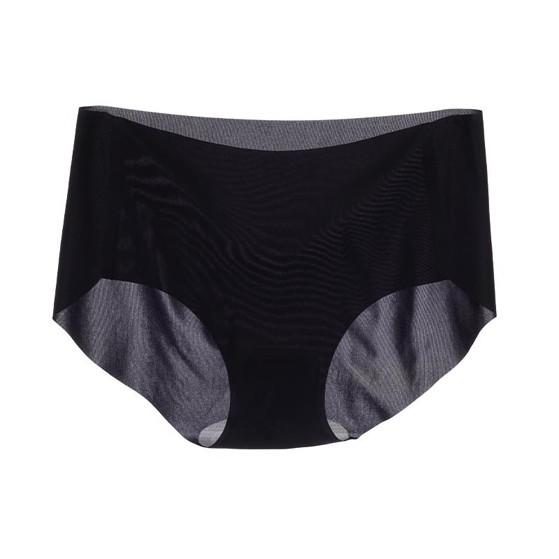 Women's Ultra Thin Briefs Nude Feeling 3D Peach Butt Cotton Crotch Mid-waist Breathable Quick Drying Panties