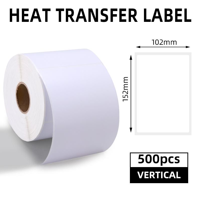 Factory Customizable 4X6inch Thermal Self-Adhesive Waterproof White Coated Paper Labels Oil-Proof Promotion Use Free Sample