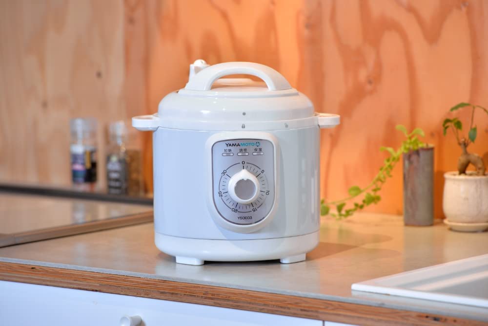 Yamamoto Electric Электрическая скороварка Емкость воды Емкость Тип циферблата Автоматическое приготовление Функция подогрева Книга рецептов в комплекте Белый YS0003WH 2.8L
