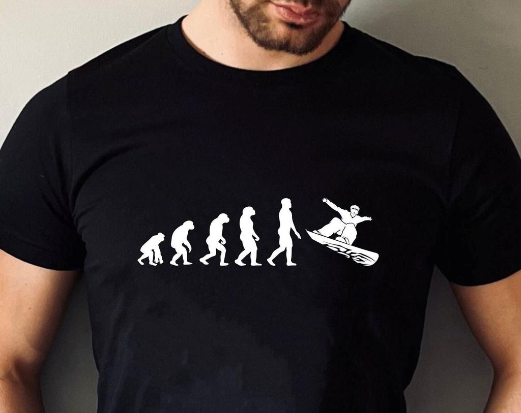Evolution of Skateboarder T-Shirt, Skateboard Shirt, Mens T-Shirt Skater GifT-Shirt Christmas Birthday Family Presents Xmas Gift Tee Tops