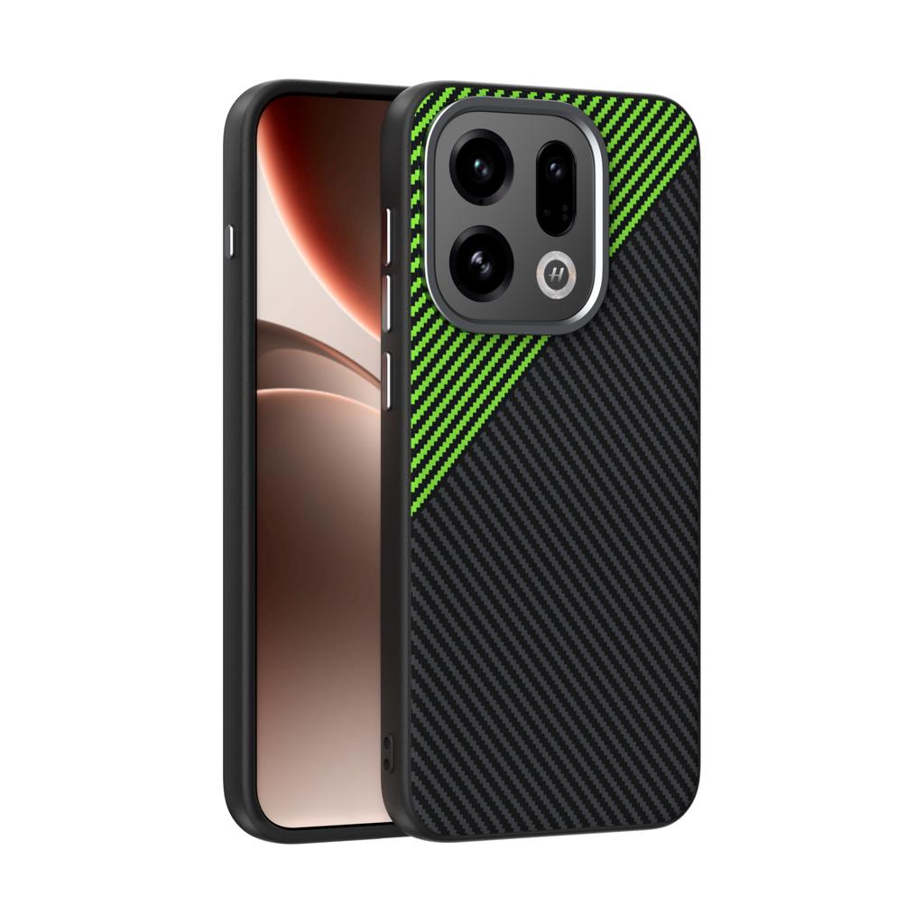 Чехол для OPPO Find X9 Pro с поддержкой MagSafe Беспроводная зарядка Маленькие чехлы для мобильных телефонов из углеродного волокна Обложка