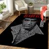 Custom 1Pc Scarface Typography Art Rug Office Carpet Indoor Outdoor Entrance Doormat Nonslip Soft And Comfortable Living Room D2915320