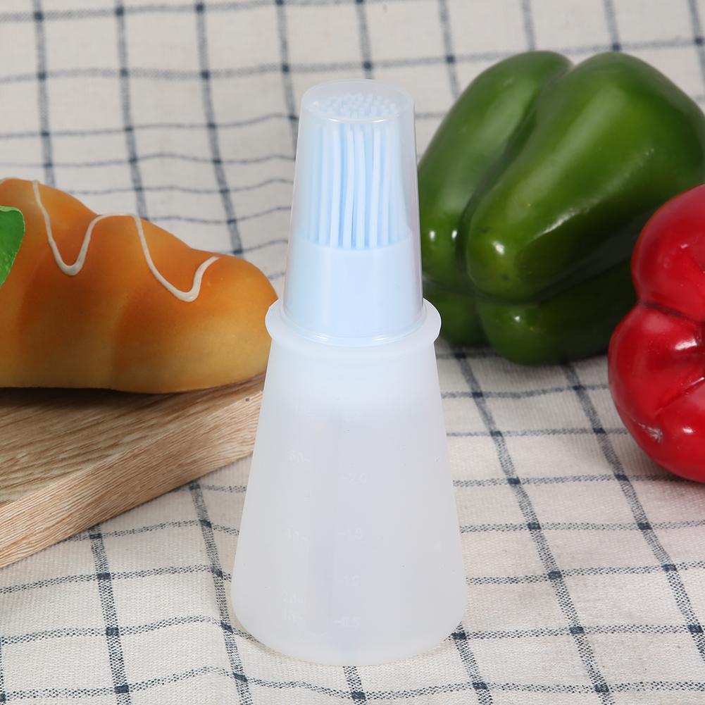 2 шт. Кухонная силиконовая кисть для масла, меда, бутылка для барбекю, инструмент для приготовления пищи, выпечки, барбекю, синяя