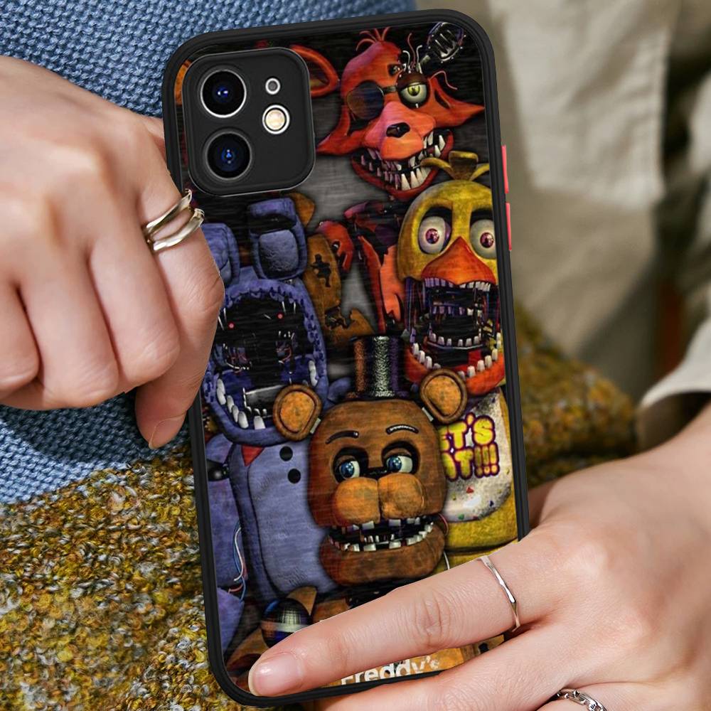 F-FNAF Пять ночей с Фредди Чехол для телефона для iPhone 16 15 14 11 12 13 Pro Max Plus 12 XS Max Задняя крышка Матовый чехол