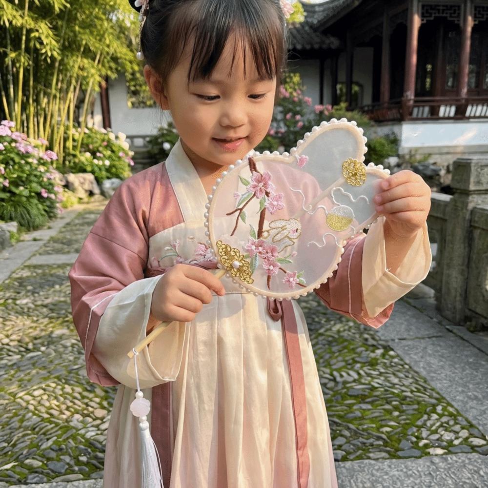 Handheld Ancient Style Fan Rabbit Shaped Dance Fan Decorative Fan Hanfu Fan Stage Performance