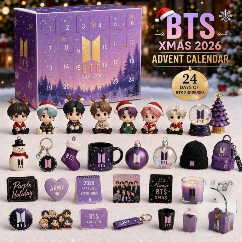 2026 Advent Calendar Blind Box Set Acrylic Ornament Gingerbread Snowman Holiday Countdown Toy Adults