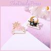 Adorable Anime Cartoon Couple Brooches Unique Animal Design Fashionable Accessories