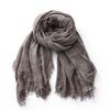 Cotton Linen Striped Men's Scarf Autumn Winter Warm Neckerchief Fashion Yarn-dyed Male Accessories Scarves Shawl Bufanda Wrap