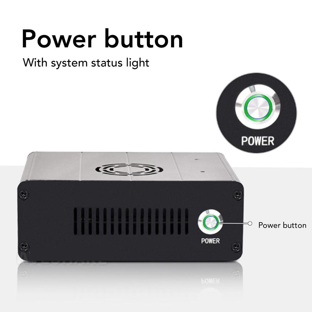 Корпус для мини-компьютера из алюминиевого сплава с держателем камеры для Jetson Orin для Jetson Orin NX с поддержкой поворота на 180 градусов,