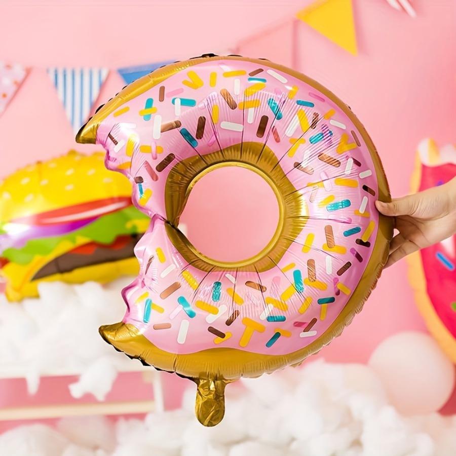 Розовый пончик из алюминиевого воздушного шара, украшение для вечеринки, подходит для детей и девочек, вечеринка по случаю дня рождения. Добро пожаловать, детская вечеринка.