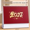 Настольный календарь на 2026 год Лошади с индивидуальной фотографией, логотипом и креативными вырезами