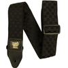 [Оригинальный товар] ERNIE BALL 5341 Гитарный ремень ЖАККАРДОВЫЙ РЕМЕНЬ ЧЕРНЫЙ КЛЕТКА Жаккардовый ремень Черный клетка