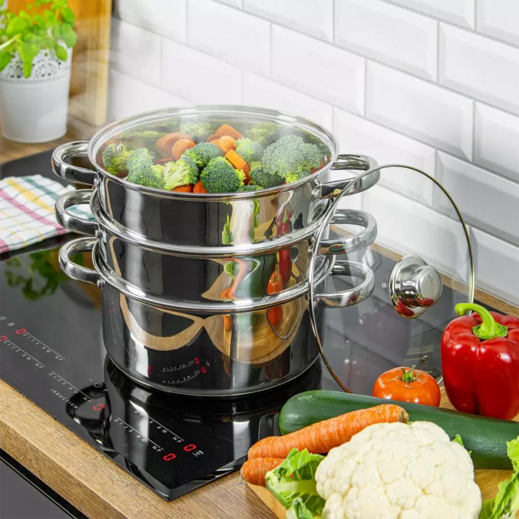 KINGHOFF STEAM POT 4 PIECES 22cm KH-3328