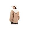 Anta Стиль жизни Серия Letter Color Block Молния С Капюшоном Толстая Куртка Женские Куртки Camel Milk-Tea 162348712-3