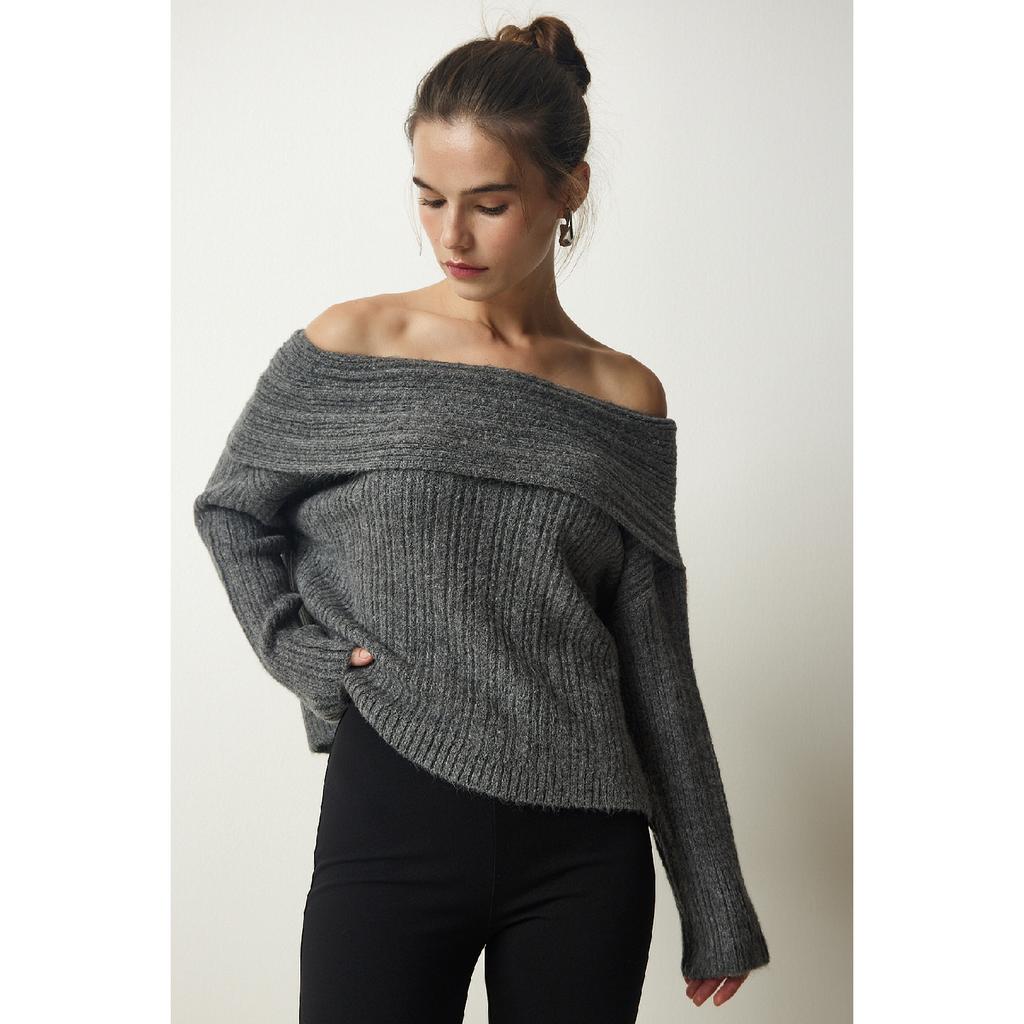 Женский красный трикотаж с воротником Мадонна Pf00049