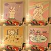 Cute Bear Rabbit Hanging Cloth Home Wall Decoration Tapestry Office Living Room Tapestry