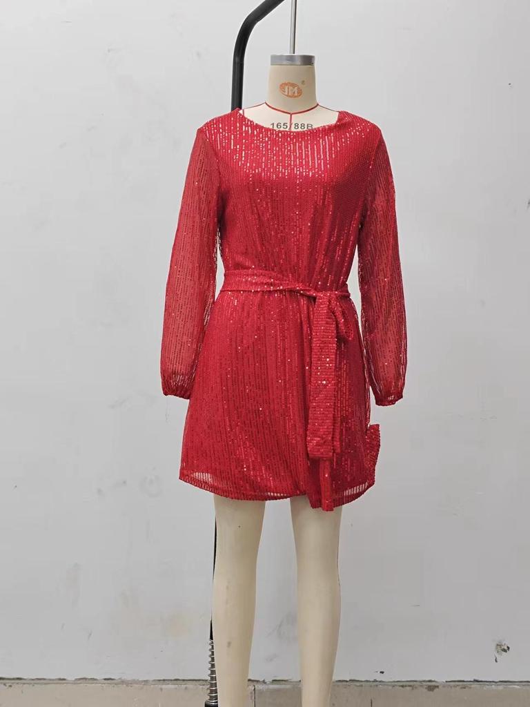 Праздничное платье с пайетками и бисером в европейском и американском стиле 2025 г.