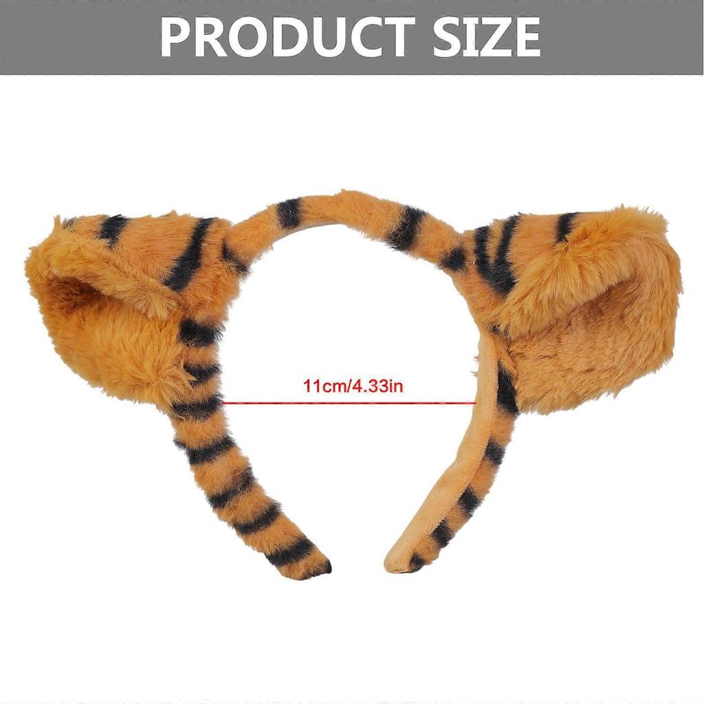 Cute Animals Ear Shape Hair Pins Women Tiger Ear Shaped Makeup Shower Headband for Washing Face Hair Accessories