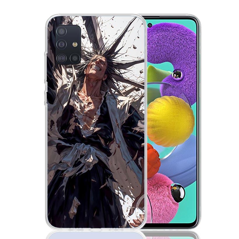 Чехол для телефона Bleach с Кемпачи Зараки для Samsung Galaxy A52 A32 A22 A12 A02S A50S A30S A51 A31 AA71 Note 20 Ultra 10 S10 Plus Galax