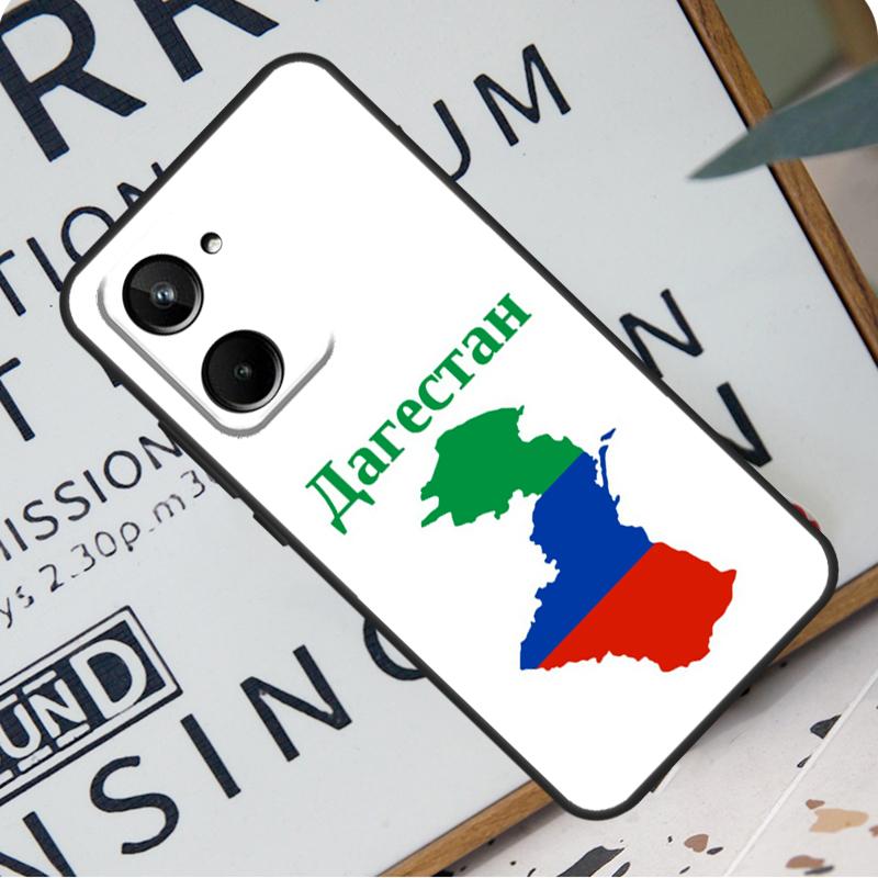 Флаг Дагестана, герб для Realme C55 C53 C67 GT Neo 5 6 9 10 11 12 Pro Plus C11 C25 C21Y C30 C31 C33 C35 C51, чехол