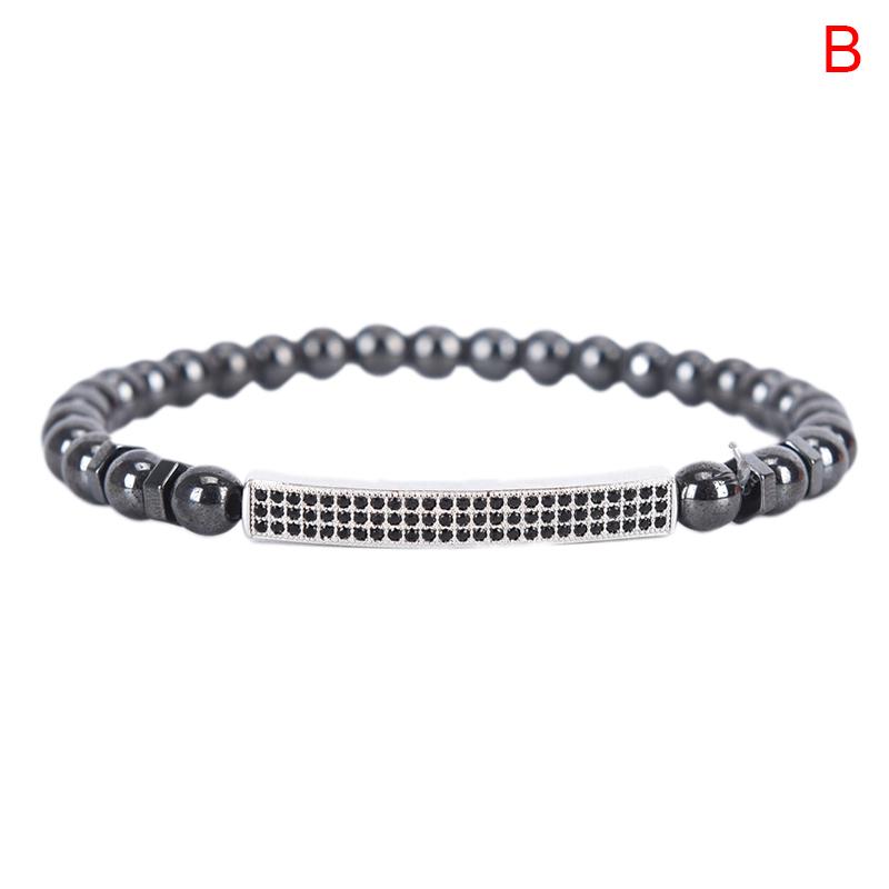 Магнитный гематитовый камень из бисера, браслет, магнит для здравоохранения, мужской ювелирный подарок