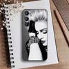 Singer R-Madonna Phone Case For Samsung Galaxy A73,A21s,A22,A31,A52,A53,A71,A41Soft Black Shell
