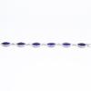 Lapis Lazuli Bracelet: Minimalist 925 Sterling Silver Gemstone Jewelry