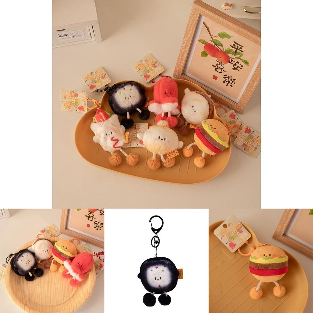 Милый набор плюшевых игрушек в виде еды с гамбургером, блинчиком, руцзямо, мягкая игрушка в подарок для детей