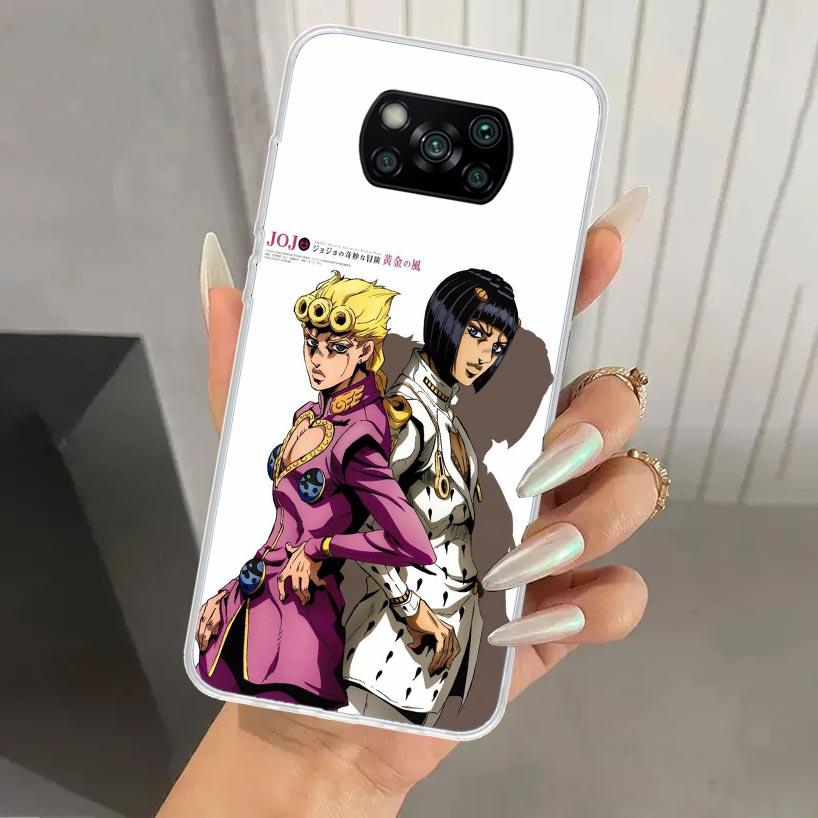 Чехол для телефона JoJo's Bizarre Adventure Golden Wind для Xiaomi Poco X5 X6 X7 Pro F7 Ultra M7 Redmi 15 15C 13 13C 12 12C 10 10A 10C 9 9