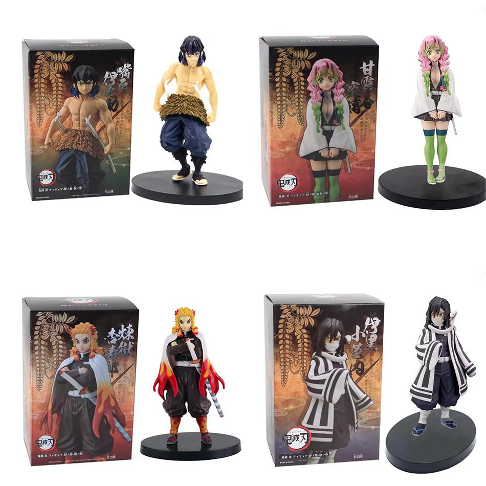 Аниме фигурка Demon Slayer Kamado Tanjirou Nezuko, фигурки героев из ПВХ, модель игрушки, фигурка Zenitsu, Inosuke Kimetsu No Yaiba Figura