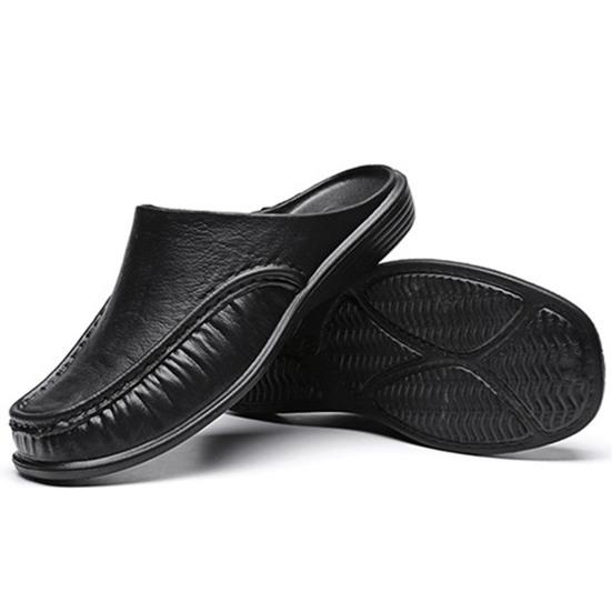 Eva Slippers Men Light Weight Toe Closed Slided Solid Color Leisure Slippers Water Shoes