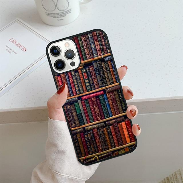 Чехол для телефона 'Библиотечная книга' для iPhone 17 Air 14 15 16 13 12 Чехол для Apple iPhone 17 Air 14 15 16 Pro Max 6S Plus Coque