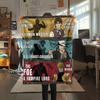 1PC Jojos Bizarre Adventure Patterned Flannel Blanket Suitable For All Seasons For Home Decor Warmth And Comfort Gifts Holiday Present